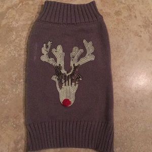 Reindeer Sequin Sweater - Gray